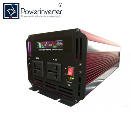 INVERSOR DE VOLTAJE 12VDC/220VAC 3000W SINUSOIDAL MODIFICADA